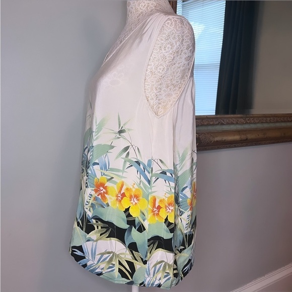 NWOT TOMMY BAHAMA 100% Silk Juliette Garden Tank Blouse Size Small - Picture 5 of 8